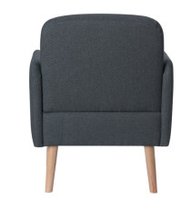 Poltrona Brooks - grigio antracite - Paperflow