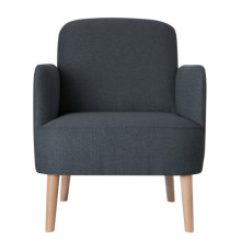 Poltrona Brooks - grigio antracite - Paperflow