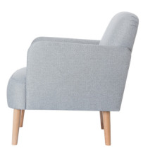 Poltrona Brooks - grigio chiaro - Paperflow