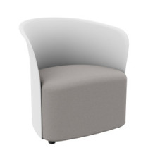 Poltrona Crown - bianco - Paperflow