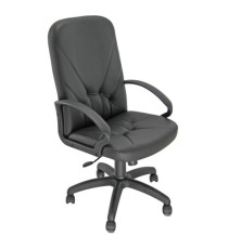 Poltrona direzionale Dante D - con bracciol fissi - nero - Unisit