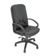 Poltrona direzionale Dante P - con bracciol fissi - nero - Unisit