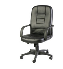 Poltrona direzionale Detroit HC4418H - con ruote e braccioli - nero - Serena Group