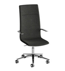 Poltrona direzionale Kona KOA - con braccioli fissi - grigio scuro - Unisit Poltrona direzionale Kona KOA - con braccioli fissi - grigio scuro - Unisit