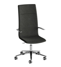 Poltrona direzionale Kona KOA - con braccioli fissi - grigio scuro - Unisit Poltrona direzionale Kona KOA - con braccioli fissi - grigio scuro - Unisit