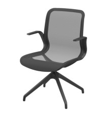 Poltrona direzionale Marilyn MYD4O - con braccioli inclusi- nero - Unisit