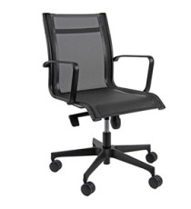Poltrona direzionale Pollux all black PVD - con braccioli inclusi - nero - Unisit Poltrona direzionale Pollux all black PVD - con braccioli inclusi - nero - Unisit