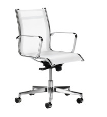 Poltrona direzionale Pollux PLD - con braccioli inclusi - bianco - Unisit Poltrona direzionale Pollux PLD - con braccioli inclusi - bianco - Unisit