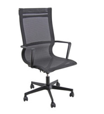 Poltrona direzionale Tekno TKNA - schienale alto e braccioli inclusi - nero - Unisit Poltrona direzionale Tekno TKNA - schienale alto e braccioli inclusi - nero - Unisit
