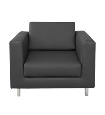 Poltrona Erica EK1 - con braccioli inclusi - nero - Unisit Poltrona Erica EK1 - con braccioli inclusi - nero - Unisit