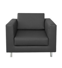 Poltrona Erica EK1 - con braccioli inclusi - nero - Unisit Poltrona Erica EK1 - con braccioli inclusi - nero - Unisit