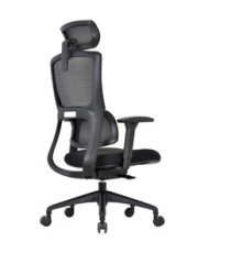 Poltrona semidirezionale Balance - in rete - Nero - Unisit