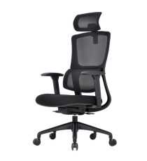 Poltrona semidirezionale Balance - in rete - Nero - Unisit