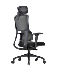 Poltrona semidirezionale Balance - in rete - Nero - Unisit