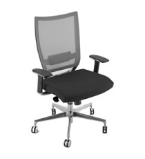 Poltrona semidirezionale COTXL - con braccioli regolabili - nero/grigio - Unisit Poltrona semidirezionale COTXL - con braccioli regolabili - nero/grigio - Unisit