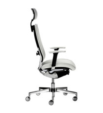 Poltrona semidirezionale Elite concept COTPGB - con braccioli regolabili e poggiatesta - bianco - Unisit Poltrona semidirezionale Elite concept COTPGB - con braccioli regolabili e poggiatesta - bianco - Unisit
