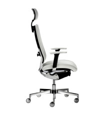 Poltrona semidirezionale Elite concept COTPGB - con braccioli regolabili e poggiatesta - bianco - Unisit Poltrona semidirezionale Elite concept COTPGB - con braccioli regolabili e poggiatesta - bianco - Unisit