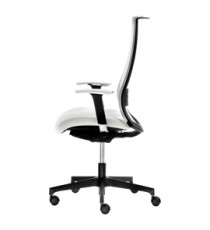 Poltrona semidirezionale Elite wing WITB - con braccioli regolabili - bianco/bianco - Unisit Poltrona semidirezionale Elite wing WITB - con braccioli regolabili - bianco/bianco - Unisit