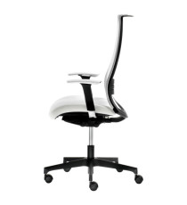 Poltrona semidirezionale Elite wing WITB - con braccioli regolabili - bianco/bianco - Unisit Poltrona semidirezionale Elite wing WITB - con braccioli regolabili - bianco/bianco - Unisit