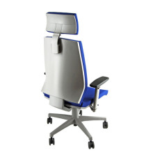 Poltrona semidirezionale Larissa LR1G - con braccioli regolabili e poggiatesta - blu - Unisit Poltrona semidirezionale Larissa LR1G - con braccioli regolabili e poggiatesta - blu - Unisit