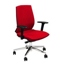 Poltrona semidirezionale Larissa LR1S - con braccioli regolabili - rosso - Unisit Poltrona semidirezionale Larissa LR1S - con braccioli regolabili - rosso - Unisit