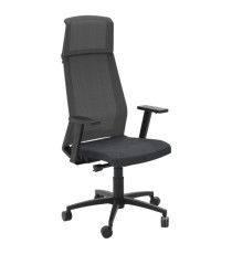 Poltrona semidirezionale Light LLNPRO - con braccioli regolabili - nero - Unisit Poltrona semidirezionale Light LLNPRO - con braccioli regolabili - nero - Unisit