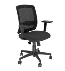 Poltrona semidirezionale Molly MLA - con braccioli regolabili - nero - Unisit