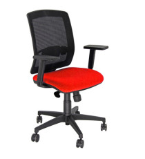 Poltrona semidirezionale Molly MLA - con braccioli regolabili - rosso - Unisit