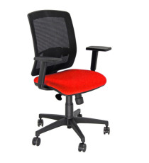 Poltrona semidirezionale Molly MLA - con braccioli regolabili - rosso - Unisit