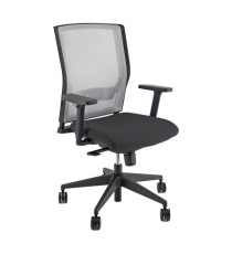 Poltrona semidirezionale X2 - con braccioli regolabili - nero/grigio - Unisit