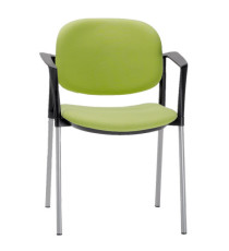 Poltroncina visitatore Step SPBSBR - con braccioli inclusi - verde - Unisit Poltroncina visitatore Step SPBSBR - con braccioli inclusi - verde - Unisit