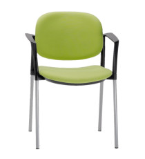 Poltroncina visitatore Step SPBSBR - con braccioli inclusi - verde - Unisit Poltroncina visitatore Step SPBSBR - con braccioli inclusi - verde - Unisit