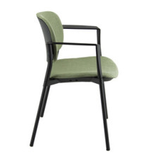 Poltroncina visitatore Step SPNSBR - con braccioli inclusi - verde bruciato - Unisit Poltroncina visitatore Step SPNSBR - con braccioli inclusi - verde bruciato - Unisit