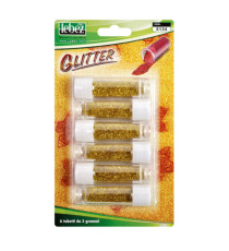 Porporina glitter - 2gr - oro - Lebez - conf. 6 tubi Porporina glitter - 2gr - oro - Lebez - conf. 6 tubi