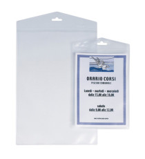 Porta Avvisi Appendimi - PPL - 15 x 21 cm - trasparente - Sei Rota - conf. 10 pezzi