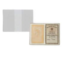 Porta carta identità - PVC - 15,5 x 11 cm - trasparente - Sei Rota - conf. 100 pezzi Porta carta identità - PVC - 15,5 x 11 cm - trasparente - Sei Rota - conf. 100 pezzi