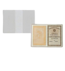 Porta carta identità - PVC - 15,5 x 11 cm - trasparente - Sei Rota - conf. 100 pezzi Porta carta identità - PVC - 15,5 x 11 cm - trasparente - Sei Rota - conf. 100 pezzi
