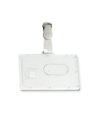 Portabadge rigido Pocket - clip in plastica - 5,3 x 8,5 cm - Fellowes Portabadge rigido Pocket - clip in plastica - 5,3 x 8,5 cm - Fellowes