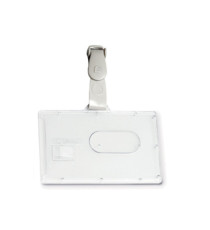Portabadge rigido Pocket - clip in plastica - 5,3 x 8,5 cm - Fellowes Portabadge rigido Pocket - clip in plastica - 5,3 x 8,5 cm - Fellowes