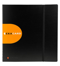 Portabiglietti da visita Exacard - 320 posti - 26,5x25 cm - nero - Exacompta Portabiglietti da visita Exacard - 320 posti - 26,5x25 cm - nero - Exacompta