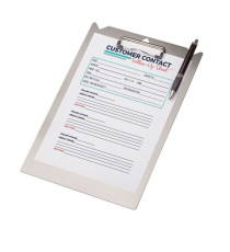 Portablocco - con attacco carrelli - A4 - alluminio - Djois Portablocco - con attacco carrelli - A4 - alluminio - Djois