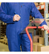 Portablocco - con attacco carrelli - A4 - alluminio - Djois Portablocco - con attacco carrelli - A4 - alluminio - Djois