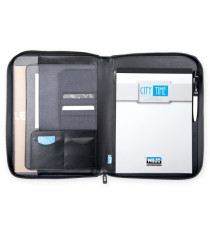Portablocco - tessuto - blu - 26x34 cm - City Time Portablocco - tessuto - blu - 26x34 cm - City Time