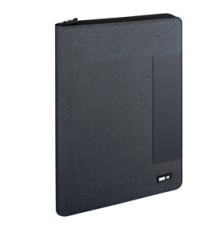 Portablocco - tessuto - grigio scuro - 26x34 cm - City Time Portablocco - tessuto - grigio scuro - 26x34 cm - City Time