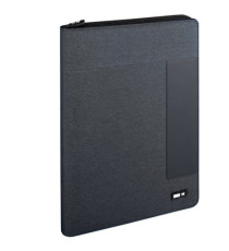 Portablocco - tessuto - grigio scuro - 26x34 cm - City Time Portablocco - tessuto - grigio scuro - 26x34 cm - City Time