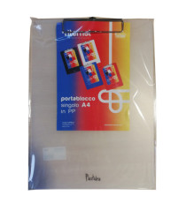 Portablocco con molla in metallo - copertina in PPL - A4 - trasparente opaco - Iternet Portablocco con molla in metallo - copertina in PPL - A4 - trasparente opaco - Iternet