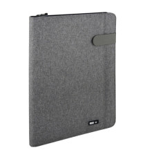 Portablocco Flap - tessuto - grigio - A4 - City Time Portablocco Flap - tessuto - grigio - A4 - City Time
