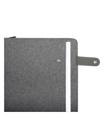 Portablocco Flap - tessuto - grigio - A4 - City Time Portablocco Flap - tessuto - grigio - A4 - City Time