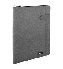 Portablocco Flap - tessuto - grigio - A4 - City Time Portablocco Flap - tessuto - grigio - A4 - City Time
