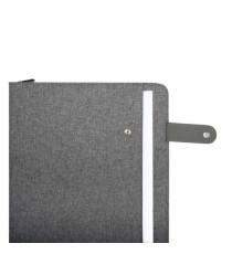 Portablocco Flap - tessuto - grigio - A4 - City Time Portablocco Flap - tessuto - grigio - A4 - City Time
